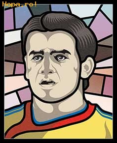Caricaturi fotbalisti Euro 2008 - Cristian Chivu - Euro 2008